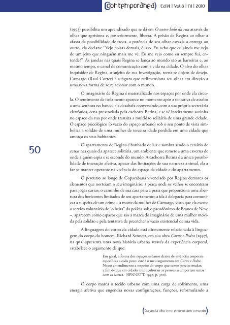 EdiÃ§Ã£o 14 | Ano 8 | No.1 | 2010.1 REVISTA - ContemporÃ¢nea - UERJ