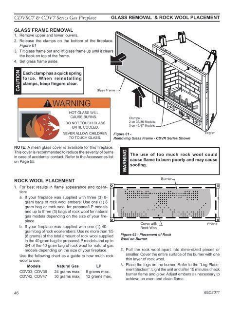 Manual - Unvented Gas Log Heater or Vented Decorative Appliance