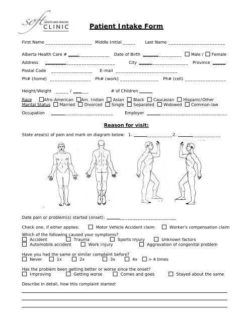 Medical Intake Forms Template from img.yumpu.com