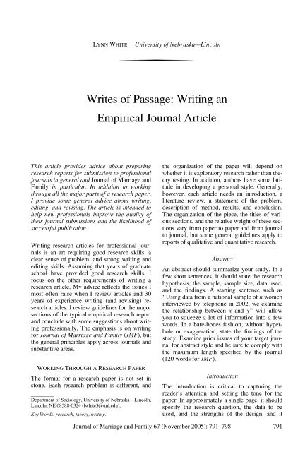 writing a journal review