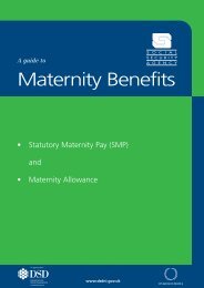 A guide to Maternity Benefits - Communities and Local Government