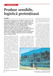 Interviu Tranzit Logisitica - Farmaceutica REMEDIA S.A.