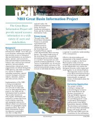 NBII Great Basin Information Project - TU Berlin