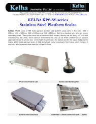 KELBA KPS-SS series Stainless Steel Platform Scales