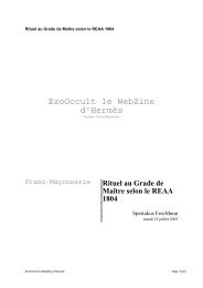 Rituel au Grade de MaÃ®tre selon le REAA 1804 - EzoOccult