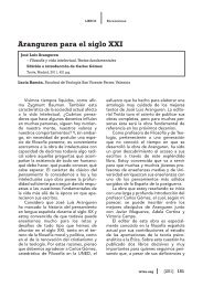 Textos fundamentales de J.L. L. Aranguren por Carlos ... - Iglesia Viva