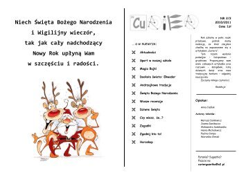 NR 2-3 2010 - 2011 - Gimnazjum nr 1 im. Marii SkÅodowskiej