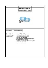 ERTMS/ GSM-R Annual Report 2006