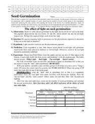 Seed Germination - Home Page for Ross Koning