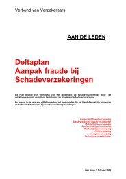 Deltaplan Aanpak fraude bij Schadeverzekeringen - SVC