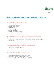 educational courses at fortis hospital mohali - Fortis Healthcare