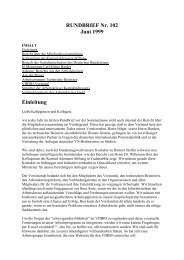 RUNDBRIEF Nr. 102 Juni 1999 Einleitung - VDBIO