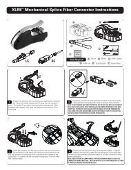 XLR8™ Mechanical Splice Fiber Connector Instructions - Siemon