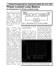 Phase Locked Loop Basics - Cardinal Components