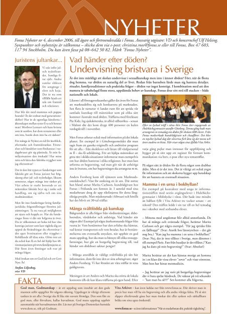 NYHETER - Fonus