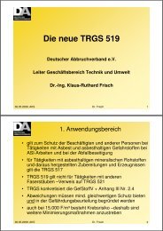 Die neue TRGS 519 - Deutscher Abbruchverband eV