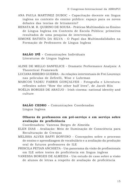 CADERNO DE RESUMOS II Congresso Internacional da ... - Unesp