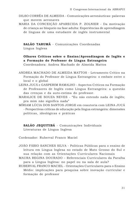 CADERNO DE RESUMOS II Congresso Internacional da ... - Unesp