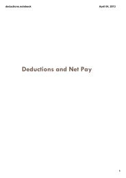 Deductions and Net Pay - Grade 10 Math
