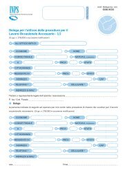 Delega per l'utilizzo delle procedure per il Lavoro Occasionale ... - Inps