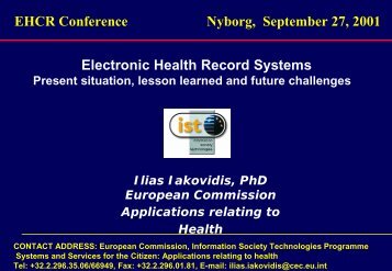 Electronic Health Record Systems EHCR ... - EPJ-Observatoriet