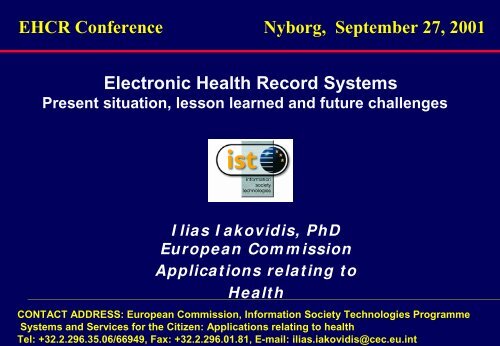 Electronic Health Record Systems EHCR ... - EPJ-Observatoriet