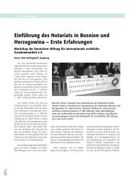 Einführung des Notariats in Bosnien und Herzegowina – Erste ...