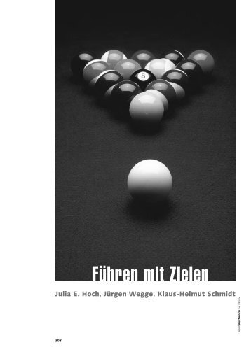 Führen mit Zielen - Wirtschaftspsychologie aktuell