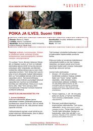 POIKA JA ILVES, Suomi 1998 - Koulukino