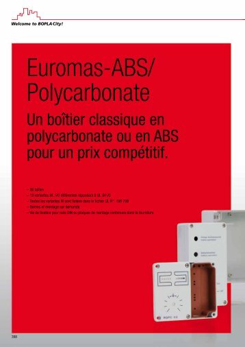 Euromas-ABS/ Polycarbonate - Bopla