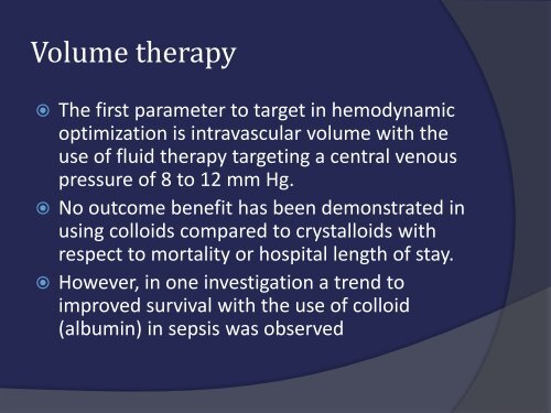 New insights into the management of severe sepsis and septic shock