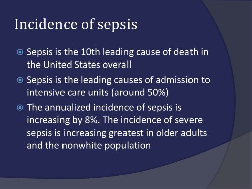 New insights into the management of severe sepsis and septic shock