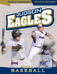 2012 - Judson University Athletics