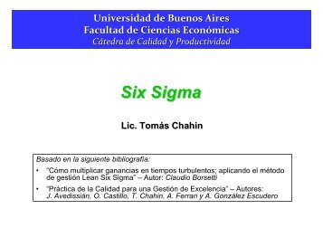 Six Sigma - Alejandro Gonzalez y Asociados