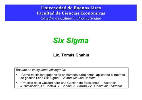 Six Sigma - Alejandro Gonzalez y Asociados