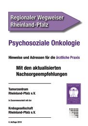 Psychosoziale Onkologie - Institut - Johannes Gutenberg-Universität ...