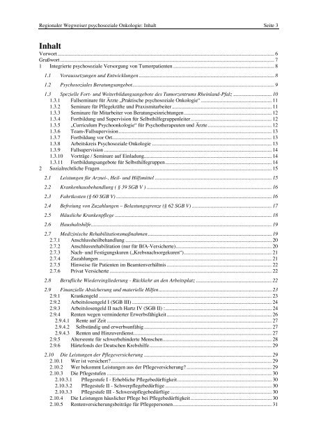 Psychosoziale Onkologie - Institut - Johannes Gutenberg-Universität ...