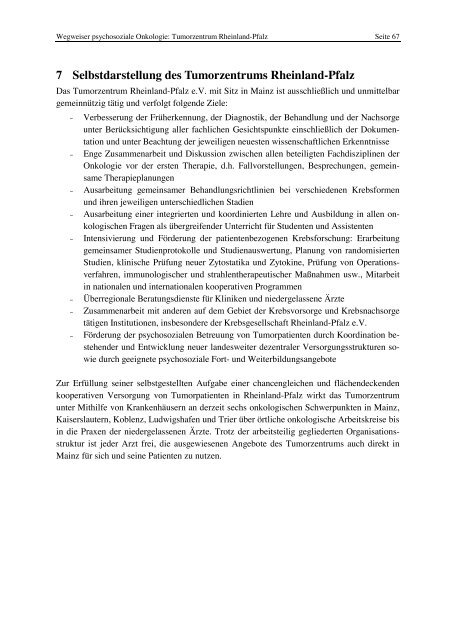 Psychosoziale Onkologie - Institut - Johannes Gutenberg-Universität ...