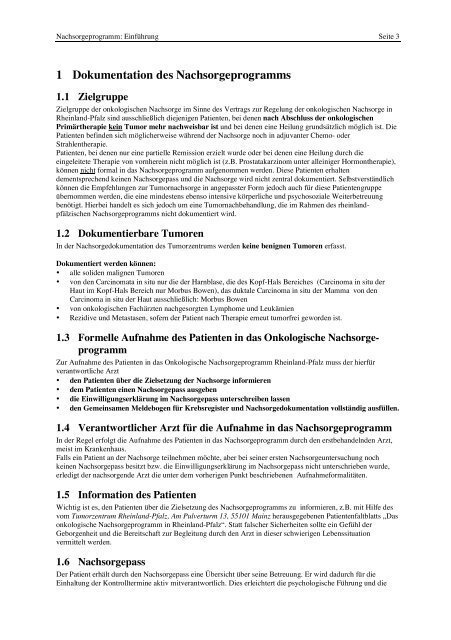 Psychosoziale Onkologie - Institut - Johannes Gutenberg-Universität ...