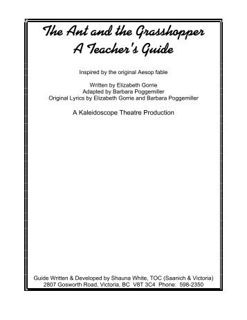 The Ant and the Grasshopper -- A Teacher's Guide