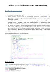 Guide pour l'utilisation de Cast3m avec Notepad++ 1 - CEA