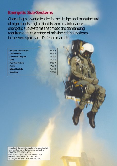 Energetic Sub-Systems sector brochure - Chemring Group PLC