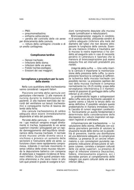 Nursing della Tracheostomia N. Nava, M. Baiocchi, A - ResearchGate