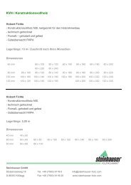 Produktbeschreibung/Lieferprogramm KVH - Steinhauser Holz