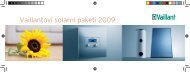 Vaillantovi solarni paketi 2009