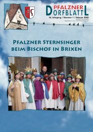 PFALZNER STERNsINGER bEIM bIscHOF IN bRIxEN