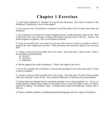 Chapter 1 Exercises