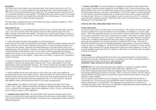 LT1 Loop Amplifier Instructions - Sarabec