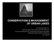 conservation & management of urban lakes - Centre for Ecological ...