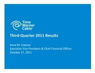 Third-Quarter 2011 Results - Time Warner Cable